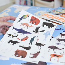 Load image into Gallery viewer, Poppik Giant Sticker Poster - Animals of the World