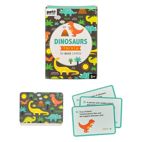 Petit Collage Dinosaurs Trivia Quiz Cards