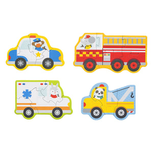 Petit Collage Rescue Vehicles Beginner Puzzle