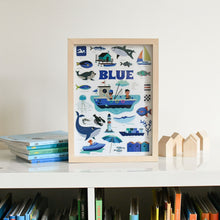 Load image into Gallery viewer, Poppik Mini Sticker Poster - Blue (Sea)