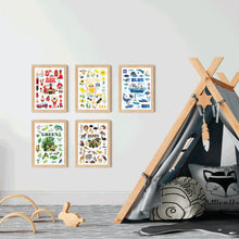 Load image into Gallery viewer, Poppik Mini Sticker Poster - Blue (Sea)