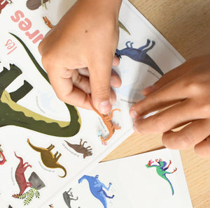 Poppik Mini Sticker Poster - Dinosaurs