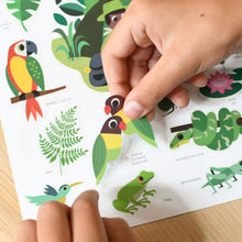 Load image into Gallery viewer, Poppik Mini Sticker Poster - Green (Jungle)