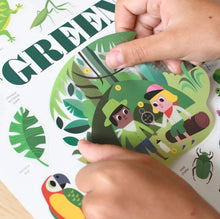 Load image into Gallery viewer, Poppik Mini Sticker Poster - Green (Jungle)