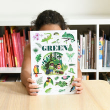 Load image into Gallery viewer, Poppik Mini Sticker Poster - Green (Jungle)