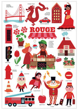 Load image into Gallery viewer, Poppik Mini Sticker Poster - Red (City)