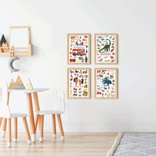 Load image into Gallery viewer, Poppik Mini Sticker Poster - Themes (Set of 4)