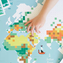 Load image into Gallery viewer, Poppik Giant Sticker Mosaic - World Map