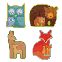 Load image into Gallery viewer, Petit Collage Forest Babies Beginner Puzzle