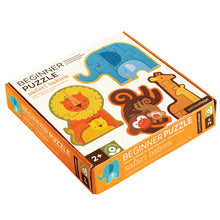 Load image into Gallery viewer, Petit Collage Safari Babies Beginner Puzzle
