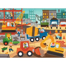 Load image into Gallery viewer, Petit Collage Construction Site Floor Puzzle