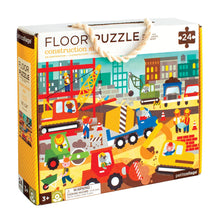 Load image into Gallery viewer, Petit Collage Construction Site Floor Puzzle