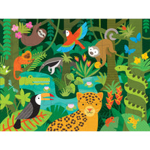 Load image into Gallery viewer, Petit Collage Wild Rainforest Floor Puzzle
