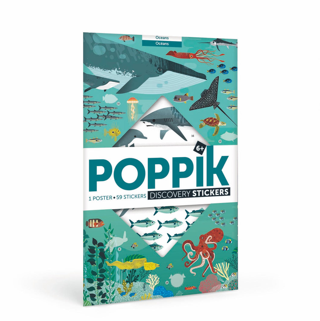 Poppik Giant Sticker Poster - Oceans