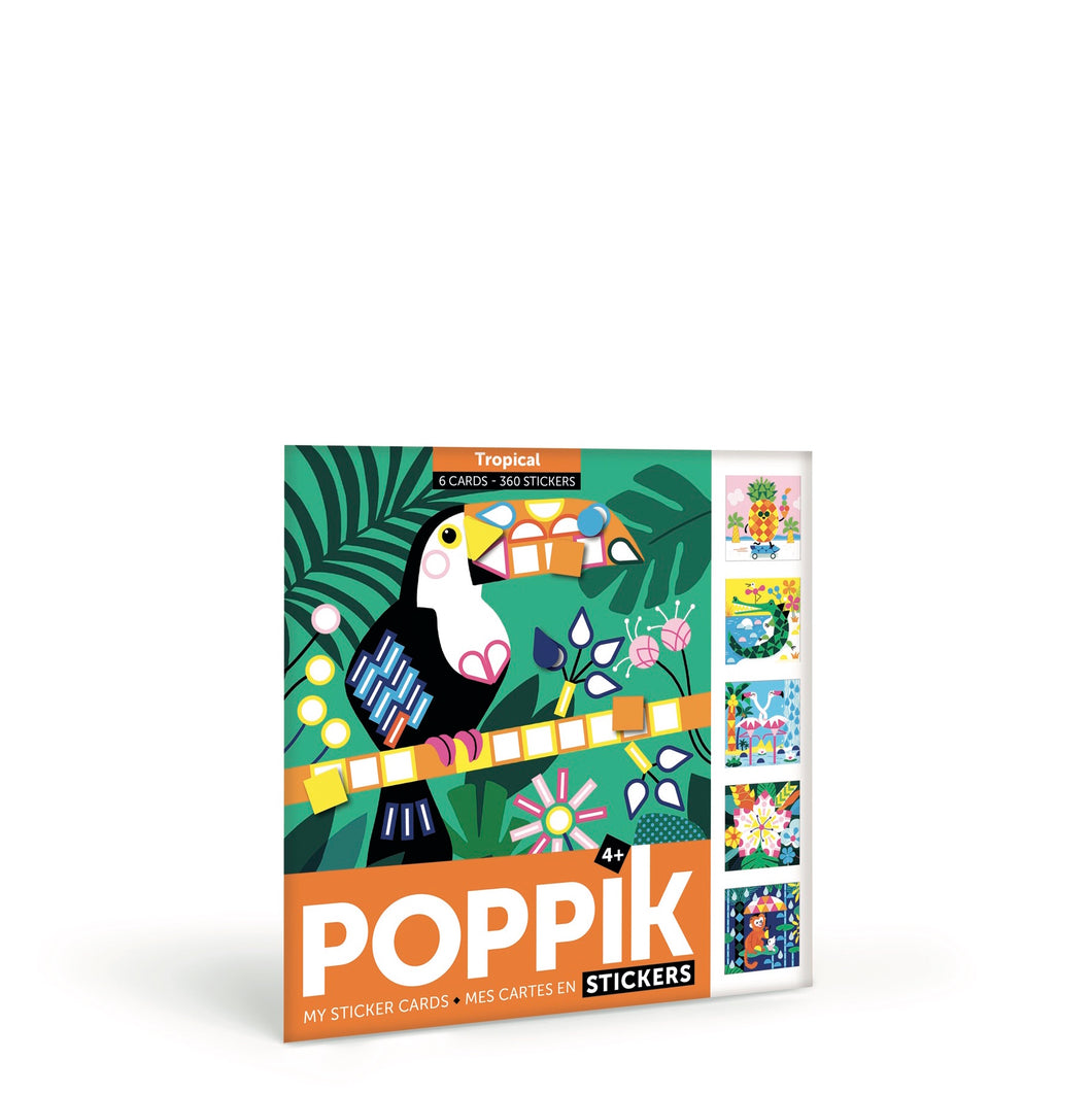 Poppik My Sticker Cards - Tropical