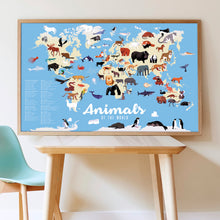 Load image into Gallery viewer, Poppik Giant Sticker Poster - Animals of the World