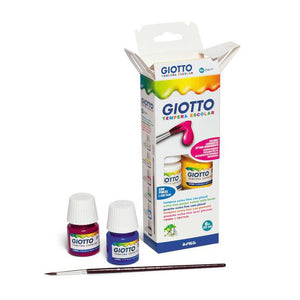 Giotto Poster Paint (6 pots + brush)