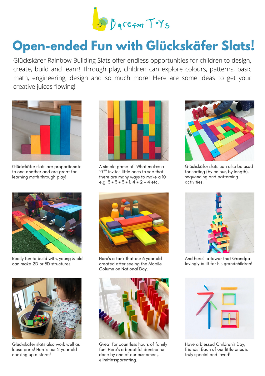 thumbnail image 2 of Wooden Rainbow Building Boards, 5 Sets Of 11 DIY Rainbow Slats For Open-Ended Play And Skill-Building, By Woodpeckers 2 of 13