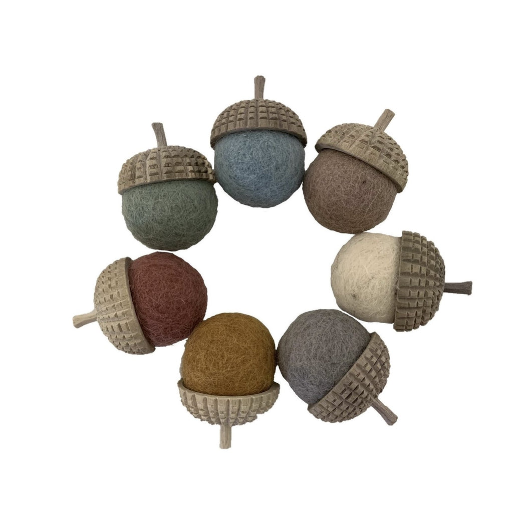Papoose Earth Acorns (7 pieces)