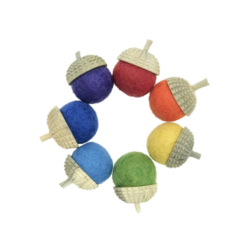 Papoose Rainbow Acorns (7 pieces)