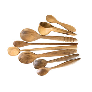 Papoose Toys Wooden Spoons (8 pieces)