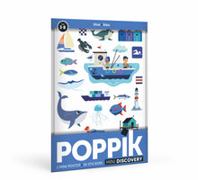 Load image into Gallery viewer, Poppik Mini Sticker Poster - Blue (Sea)