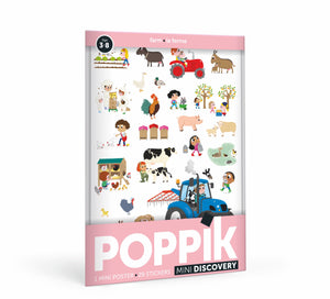 Poppik Mini Sticker Poster - Themes (Set of 4)