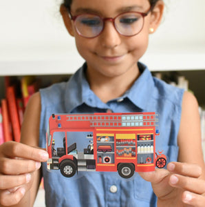 Poppik Mini Sticker Poster - Firefighters
