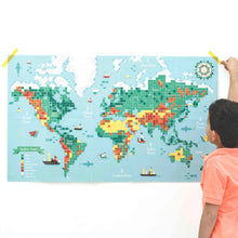 Load image into Gallery viewer, Poppik Giant Sticker Mosaic - World Map
