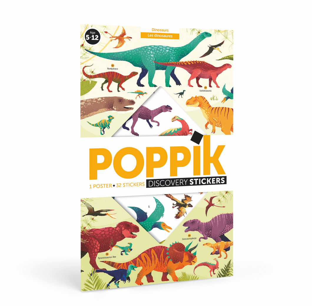 Poppik Giant Sticker Poster - Dinosaurs