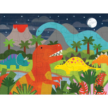 Load image into Gallery viewer, Petit Collage Dinosaur Kingdom Floor Puzzle