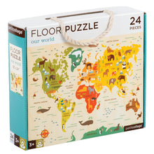 Load image into Gallery viewer, Petit Collage Our World Floor Puzzle