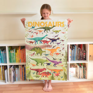 Poppik Giant Sticker Poster - Dinosaurs
